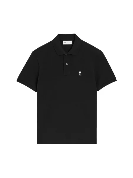Koszulka polo Ami Paris czarna