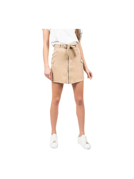 Spódnica jeansowa Pepe Jeans beżowa