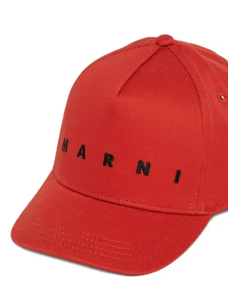 Czapka z daszkiem dziecięca Marni czerwona