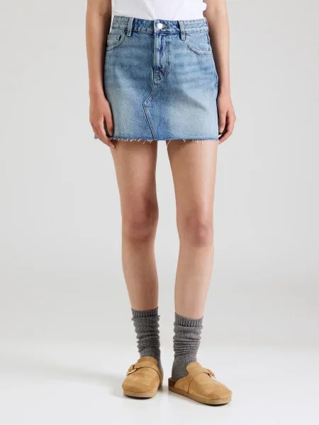 Gina Tricot Fustă denim albastru
