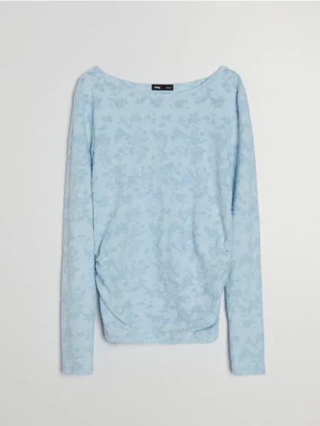 Джемпер з довгим рукавом light blue синій