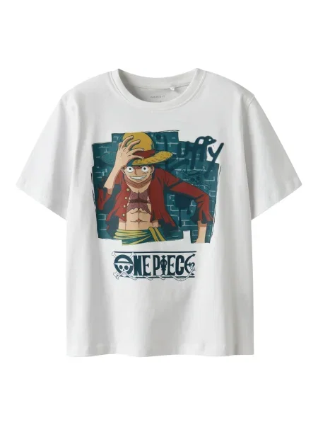 NAME IT Tricou NKMJob galben șofran / verde petrol / roșu carmin alb