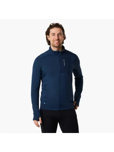 Bluza Wędrówki Mężczyzna Ultra Light Szybkoschnący niebieska