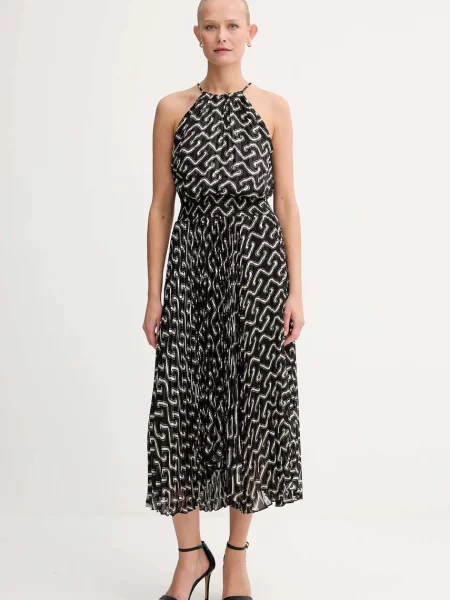 Morgan rochie midi evazați maro