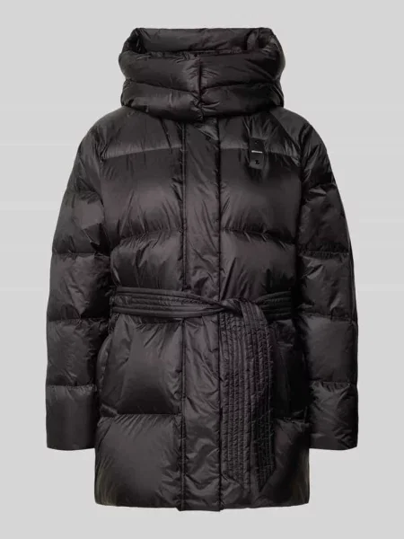 Kurtka pikowana o kroju regular fit z paskiem model GRANGER' Blauer czarna