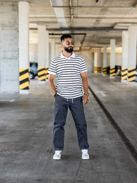 TeamV Штани повсякденні Темно-синій сині