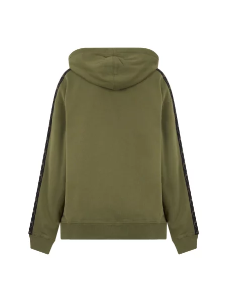 Sweter Moschino z kapturem zielony