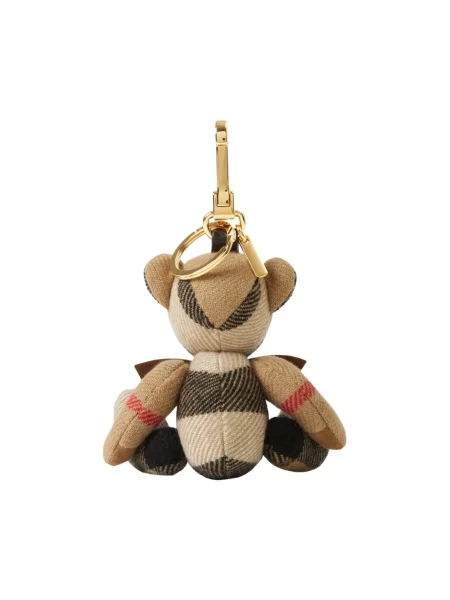 Zawieszka Burberry skórzana brązowa