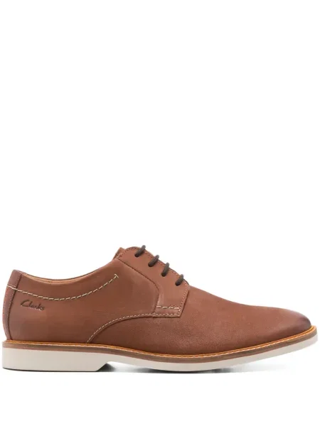 Pantofi derby Clarks cu șireturi din piele maro