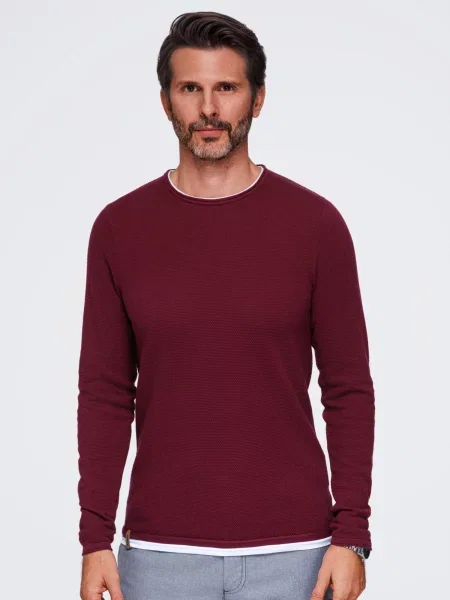 Ombre Pulover burgundy roșu