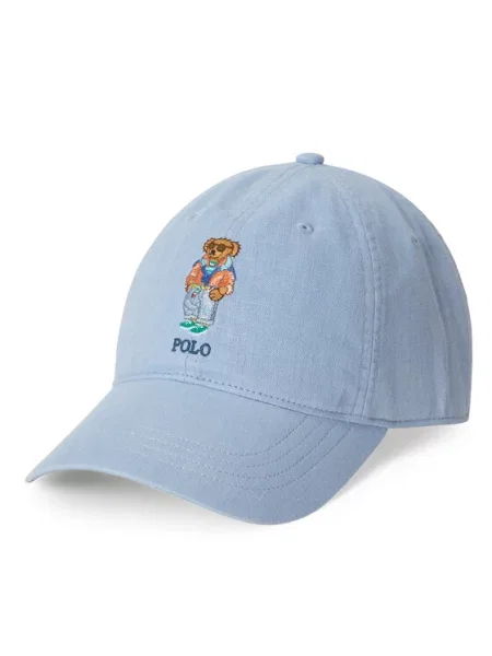 Шапка с козирка Polo Ralph Lauren светлосиньо