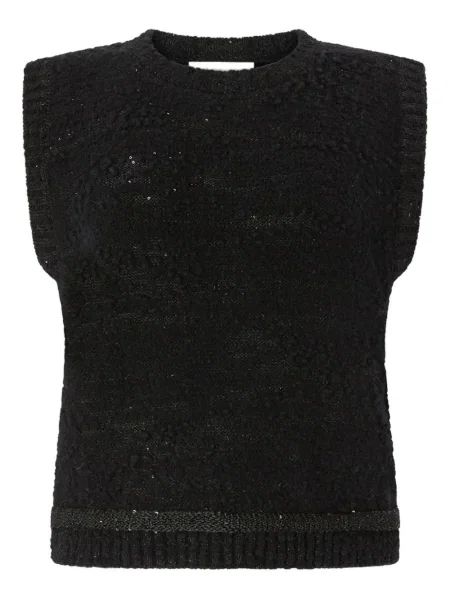 Vestă Genny cu paiete negru