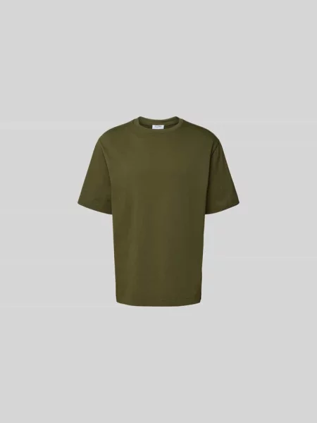 T-shirt z okrągłym dekoltem Filippa K granatowa