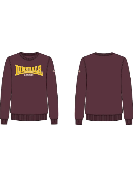 Jopa Lonsdale z okroglim izrezom rdeča