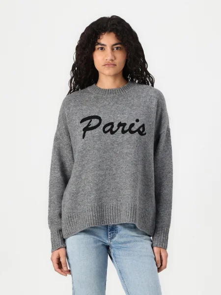 VERO MODA Pulover VMBoom gri amestecat negru