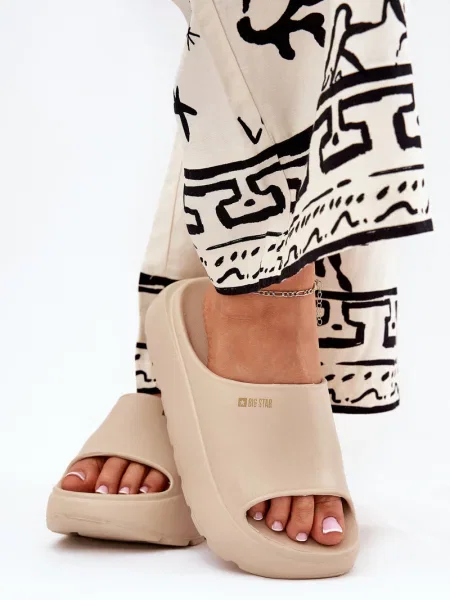 Pantofle Big Star Shoes béžové