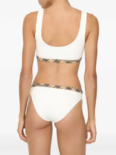 Kockás felső Burberry fehér