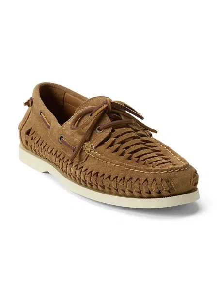Polo Ralph Lauren mokasíny pánske kožené Mertn Bt Wvn hnedá
