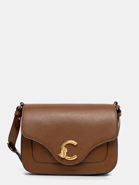 Coccinelle Torebki Kobieta ONE SIZE Mała skórzana torba na ramię brązowy