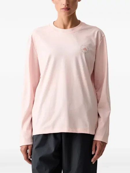Lung tricou Adidas By Stella Mccartney cu imagine roz
