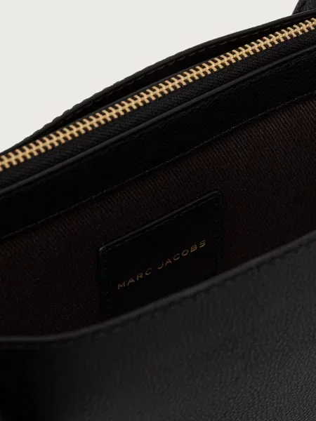 Marc Jacobs Bőr shopper táska Pop J Marc Work Tote fekete