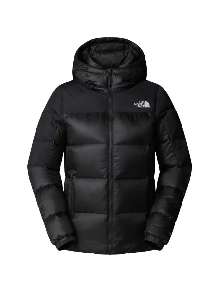 Péřová bunda The North Face s kapucí černá