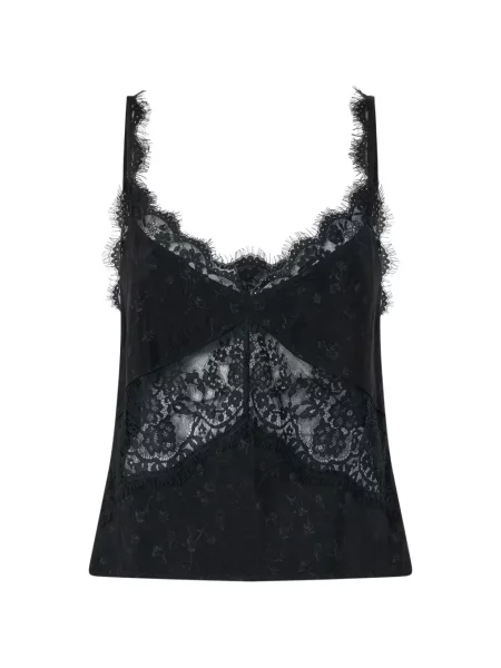 Top Pinko din dantelă negru