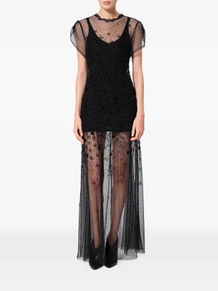 Rochie Isabel Marant din dantelă negru