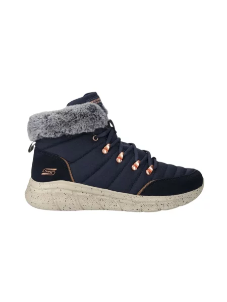 Sneakersy Skechers zamszowe niebieskie