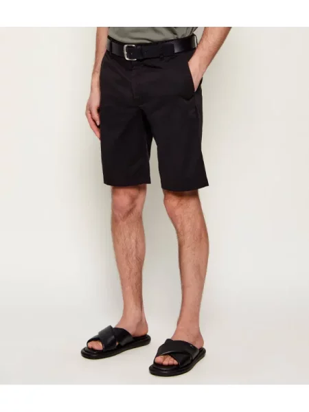 BOSS ORANGE Pantaloni scurți | Tapered fit negru