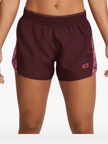 Gėlėtos retro stiliaus sportiniai šortai Nike atspindintis žalia