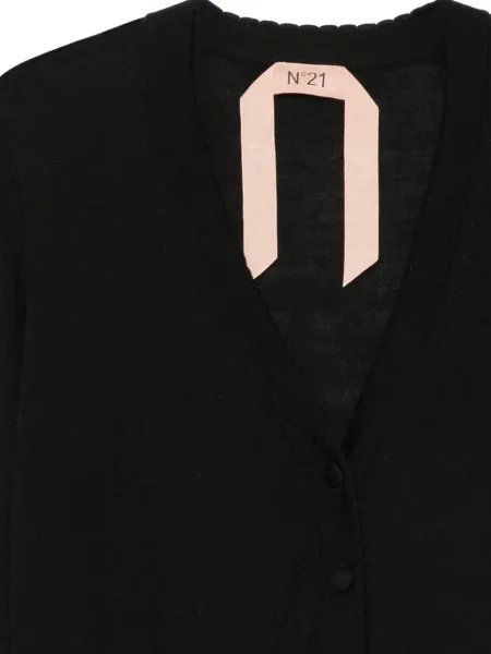 Cardigan N°21 cu decolteu în V negru
