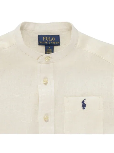 Cămașă copii Polo Ralph Lauren alb