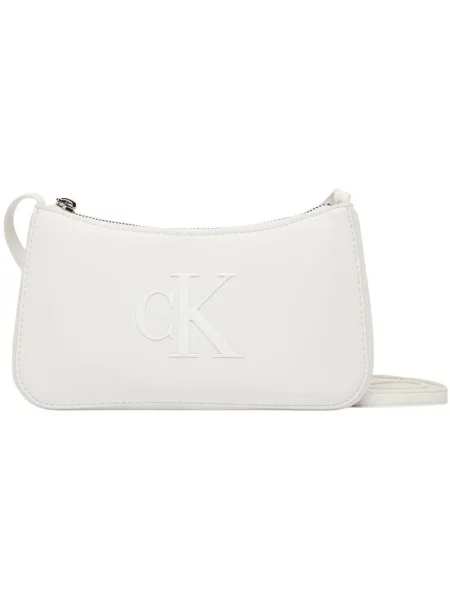 Calvin Klein Torbica Bold Ck Mini Bag bijela