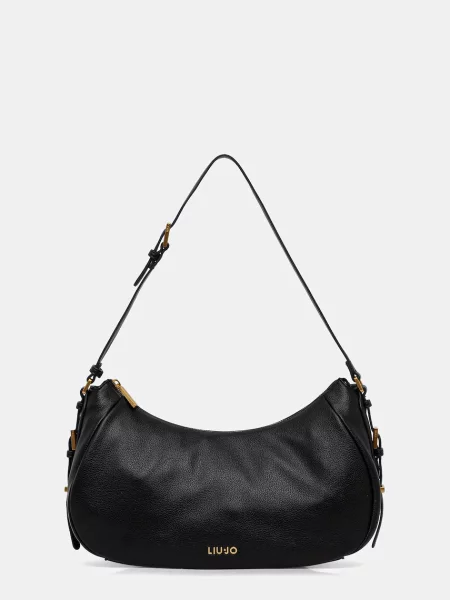 Torebka hobo Liu Jo skórzana czarna