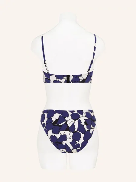 Maryan Mehlhorn Dół Od Bikini Basic Blue Leaves blau czarny