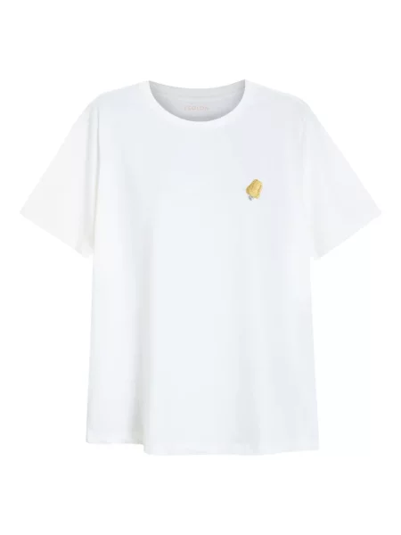 Haftowana koszulka Isolda biała