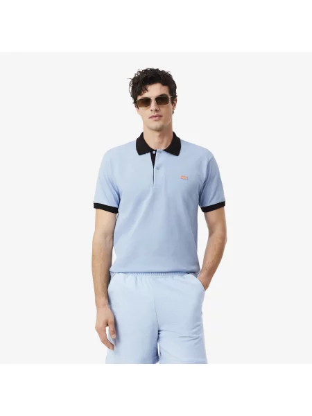 Lacoste Koszulka Polo Classic Fit niebieska