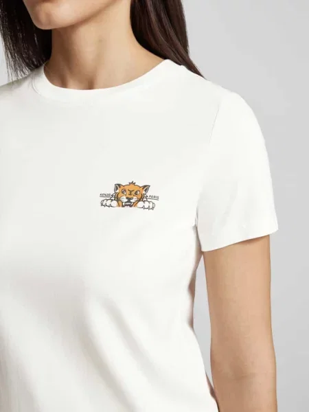 T-shirt z nadrukiem z logo Kenzo biała