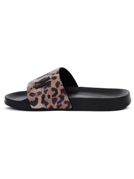 Pantofi Icon cu model leopard bej