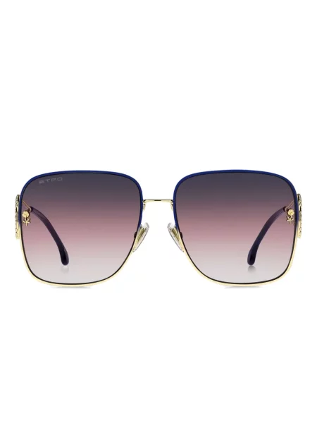 Ochelari de soare Etro cu model paisley auriu