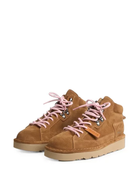 Fűzős szarvasbőr sneaker Panchic barna