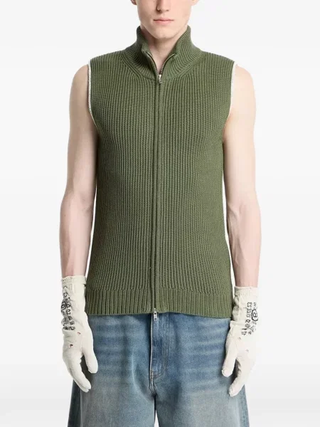 Vestă Mm6 Maison Margiela tricotate verde