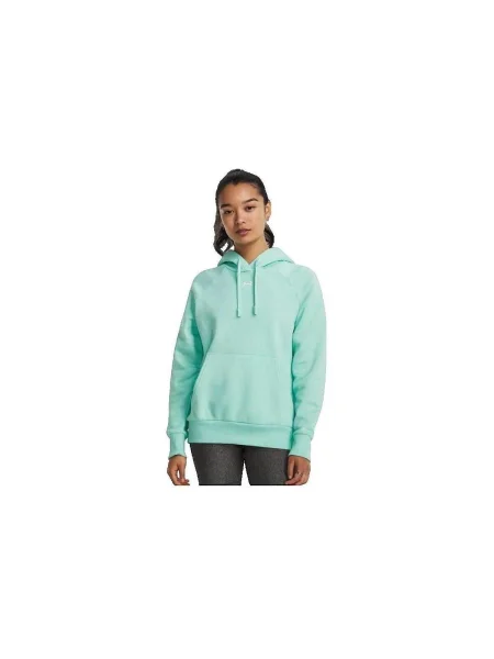 Fleecová mikina s kapucňou Under Armour modrá