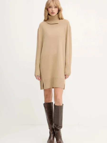 Сукня з додаванням вовни BOSS Orange C_Feringatessa помаранчева