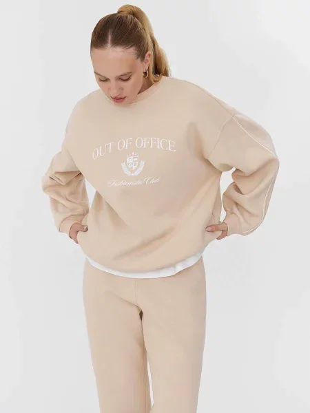 Світшот FASHIONISTA бавовна/поліестер бежевий