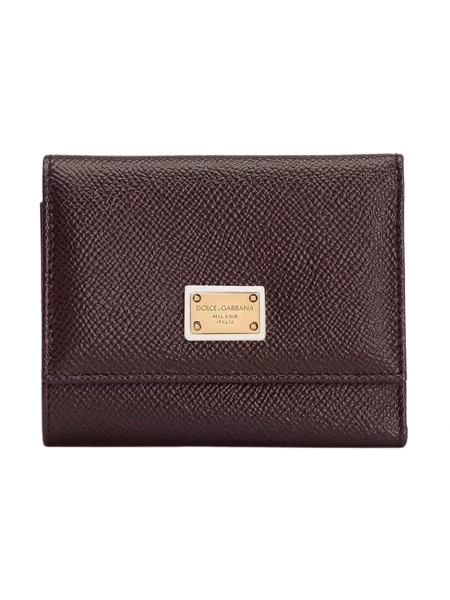 Portfel Dolce And Gabbana skórzany brązowy