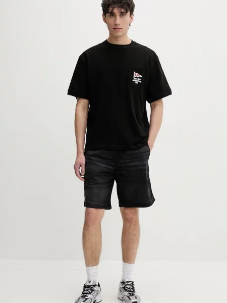Guess Jeans T-shirt Ανδρικό μαύρο