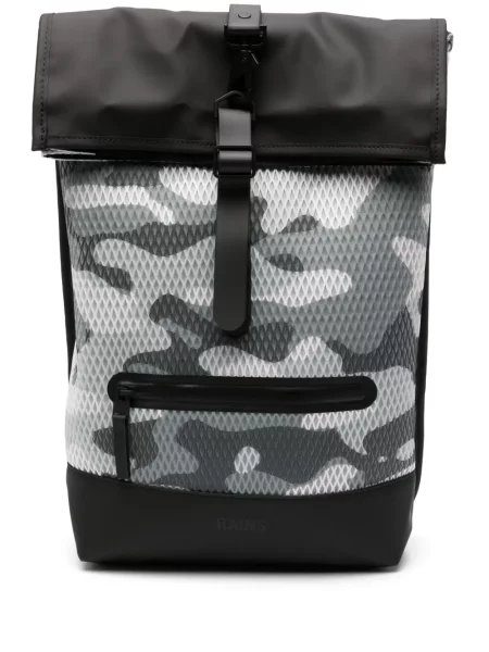 Rucsac Rains cu imagine cu model camuflaj negru