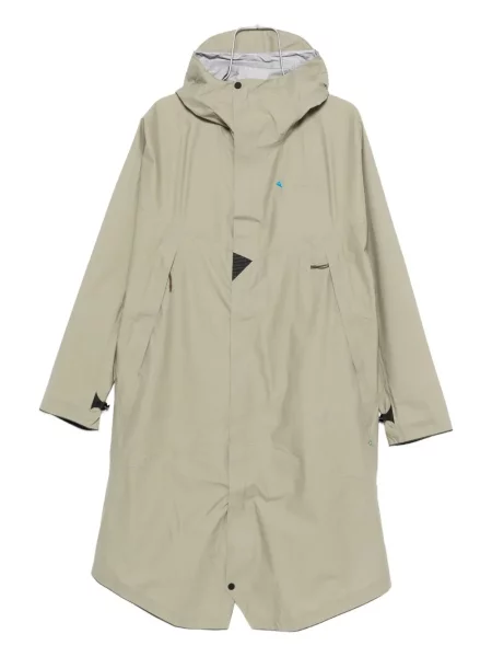 Geacă parka Klättermusen cu glugă verde
